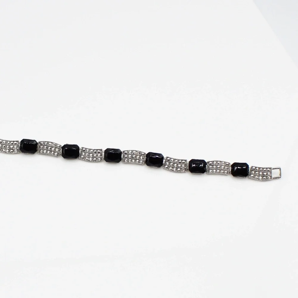 Vintage art deco link bracelet - Picture 4 of 7